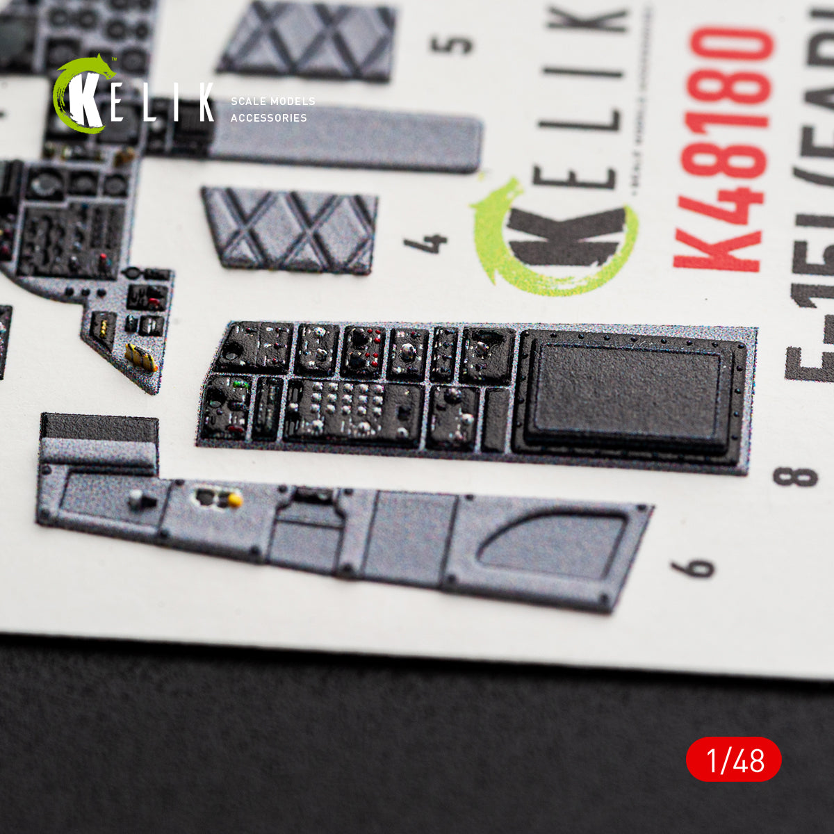 KELIK K48180 F-151 (Early) - interior 3D decals for Hasegawa kit 1/48 – image 5