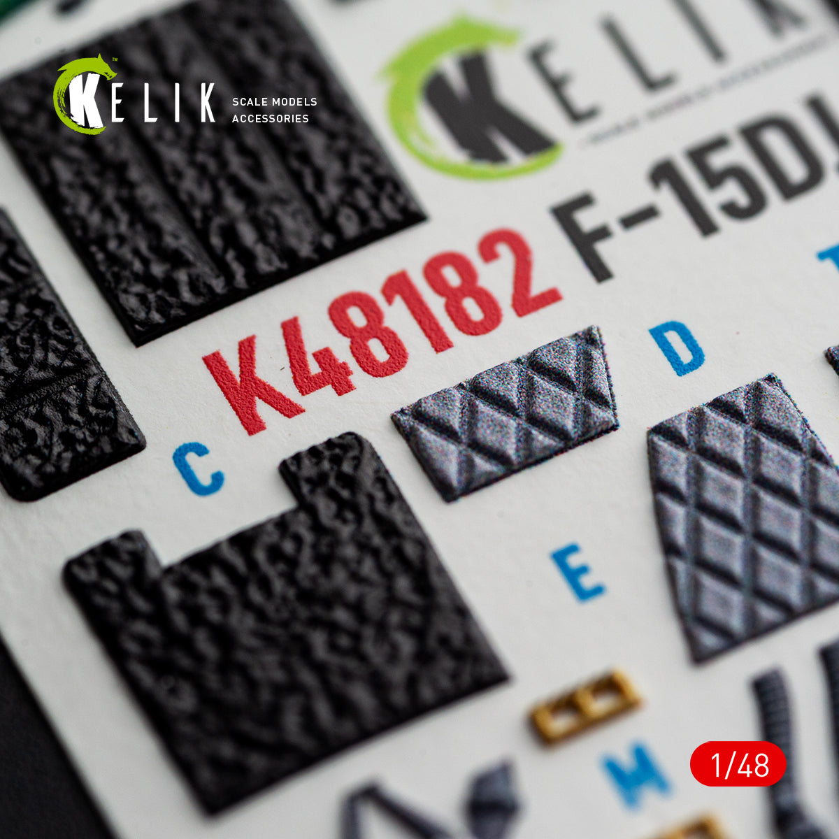 KELIK K48182 F-15D1 Eagle - interior 3D decals for Hasegawa kit (1/48) – Bild 11