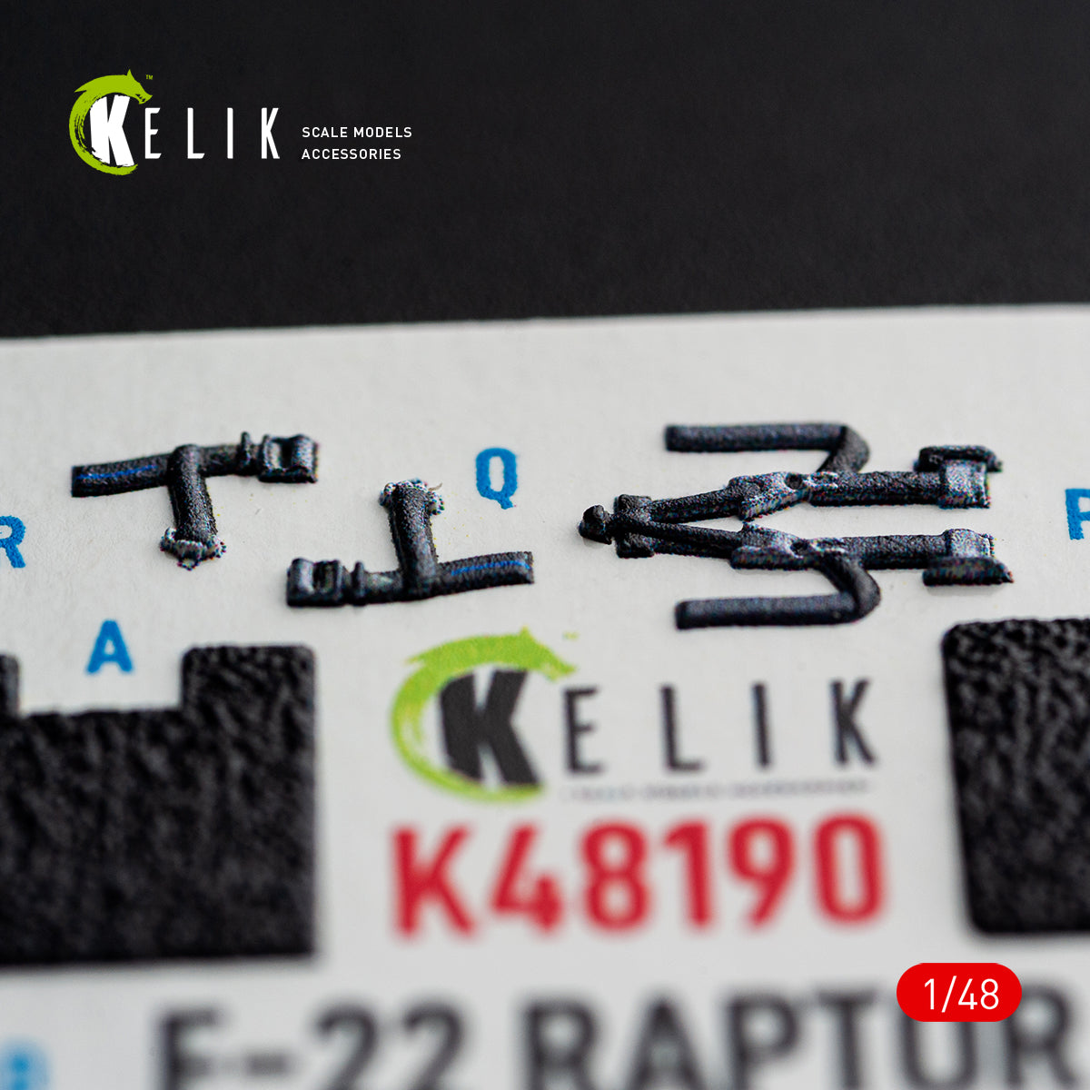 KELIK K48190 F-22 Raptor - interior 3D decals for Hasegawa kit 1/48 – imagen 11