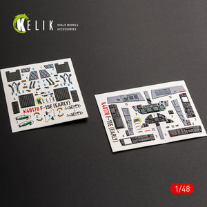 KELIK K48178 F-15E (Early) - interior 3D decals for Hasegawa kit 1/48