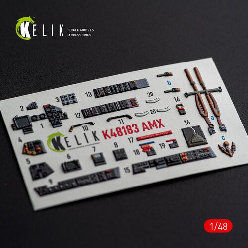 KELIK K48183 AMX - interior 3D decals for HobbyBoss kit 1/48 – immagine 9