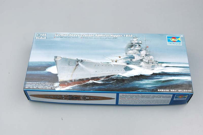 Trumpeter 05775 German Cruiser Admiral Hipper (1940) 1/700 – imagen 2