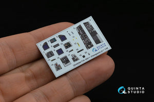Quinta Studio QD48284 F/A-18A++ 3D-Printed &amp;amp; coloured Interior on decal paper (Hasegawa) 1/48 – immagine 6