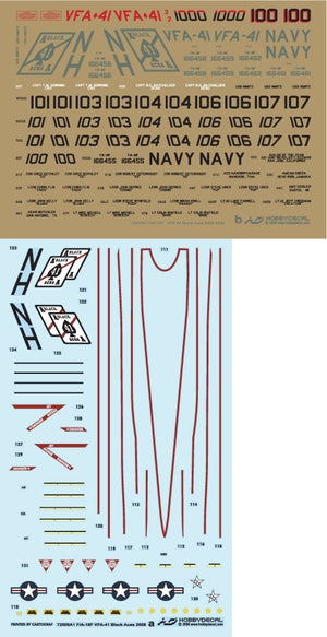 HobbyDecal AL72009V1 F/A-18F Black Aces 2008-2009 1/72 – image 5