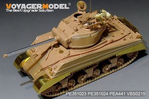 Maquette Voyager PE351023 WWII US M4A3 (76) en version de base avec réservoir central pour MENG TS-043 1/35 – image 4
