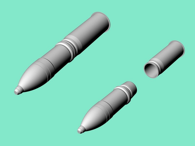 Eureka XXL AB-354 7,5 cm Ammo for Kw.K.37/Stu.K.37 1/35 – imagen 4