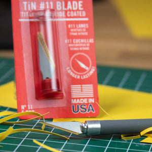 Excel Hobby Tools 20411 No.11 Blade Tin-Titanium Nitride Coated (5 pcs) – imagen 4