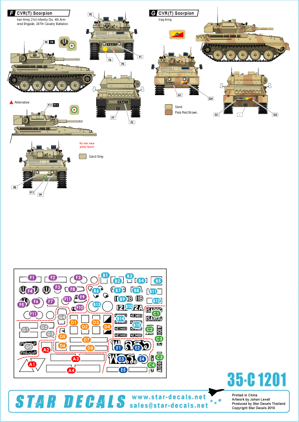 Star Decals 35-C1250 South East Asia 1950s. 1/35 – imagen 3