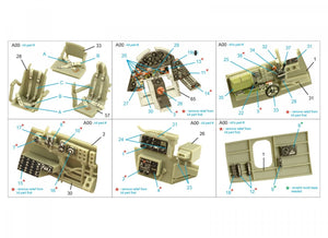Quinta Studio QD48359 TBF-1 Avenger 3D-Printed &amp;amp; coloured Interior on decal paper (Academy) 1/48 – imagen 2