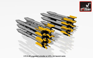 Armory Models ACA7273 S-3K unguided missiles w/ APU-14U rack 1/72 – immagine 5