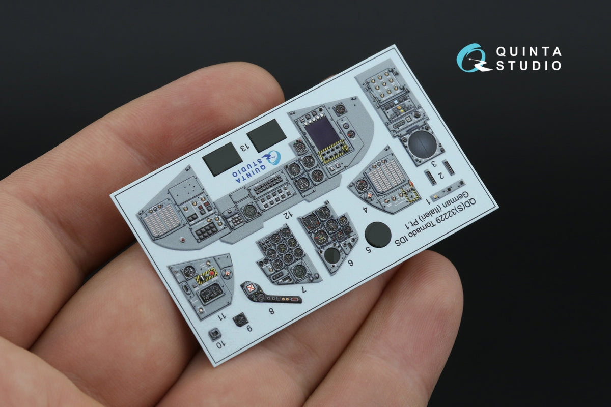 Quinta Studio QDS+32229 Tornado IDS German 3D-Printed &amp;amp; coloured Interior on decal paper (Italeri) (Small version) (with 3D-printed resin parts) 1/32 – zdjęcie 5