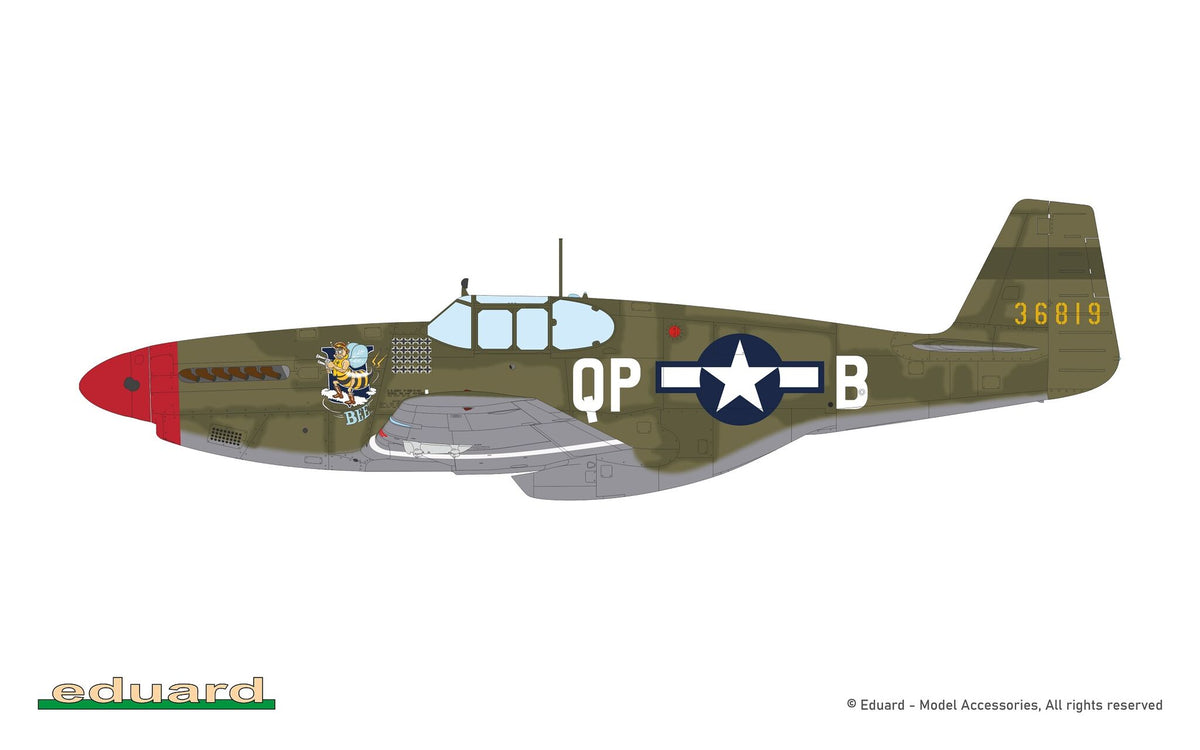 Eduard 932011 Nortn American P-51 B Mustang Royal Hybrid Edition 1/32 – imagen 3
