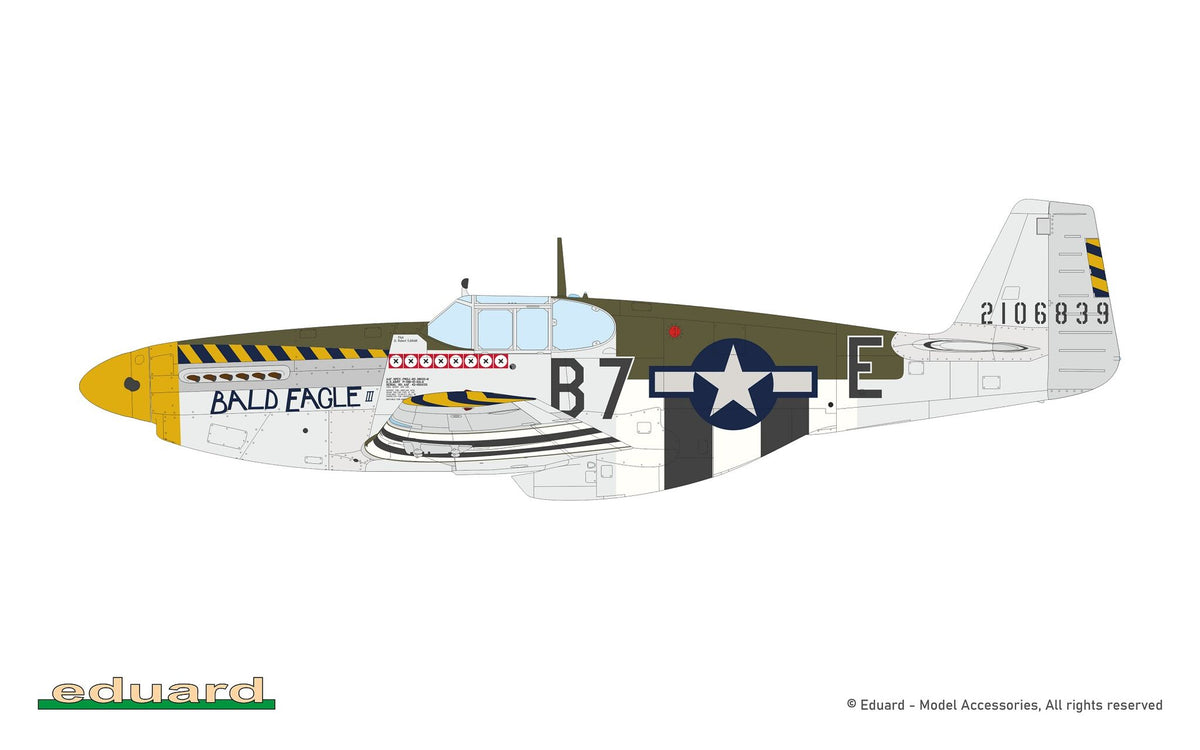 Eduard 932011 Nortn American P-51 B Mustang Royal Hybrid Edition 1/32 – imagen 9
