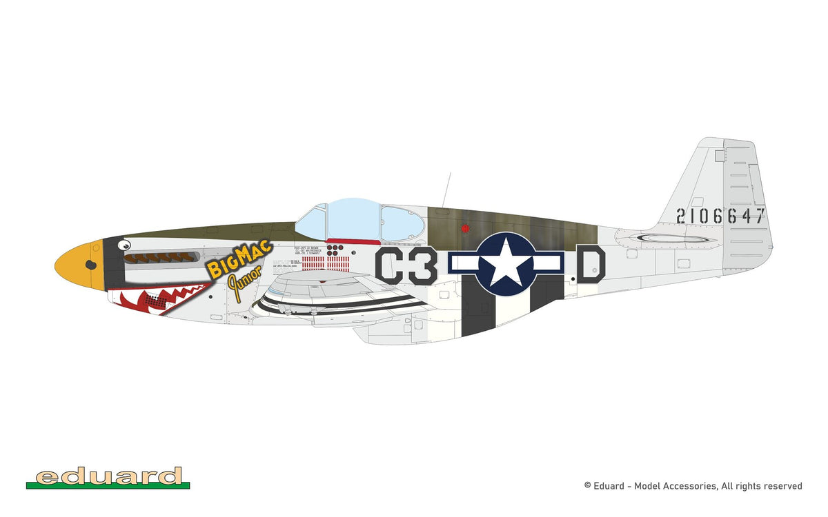 Eduard 932011 Nortn American P-51 B Mustang Royal Hybrid Edition 1/32 – imagen 13