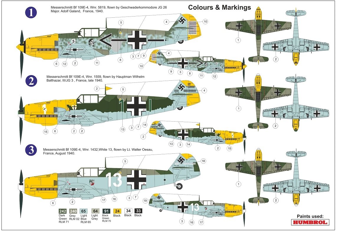 AZ Model AZ7682 Bf 109E-4 &amp;quot;Aces over Channel&amp;quot; 1/72 – image 2