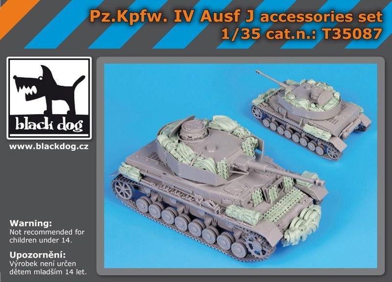 Black Dog T35087 Pz Kpfw IV Ausf J ensemble d'accessoires 1/35 