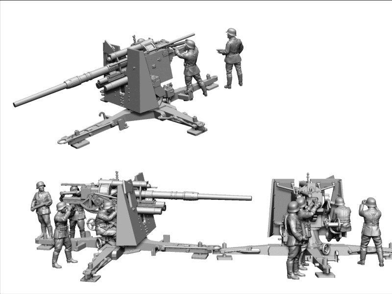 Zvezda 6158 German Heavy Anti-Aicraft Gun FLAK 36/37 (8,8cm) Art of Tactic 1/72 – imagen 4