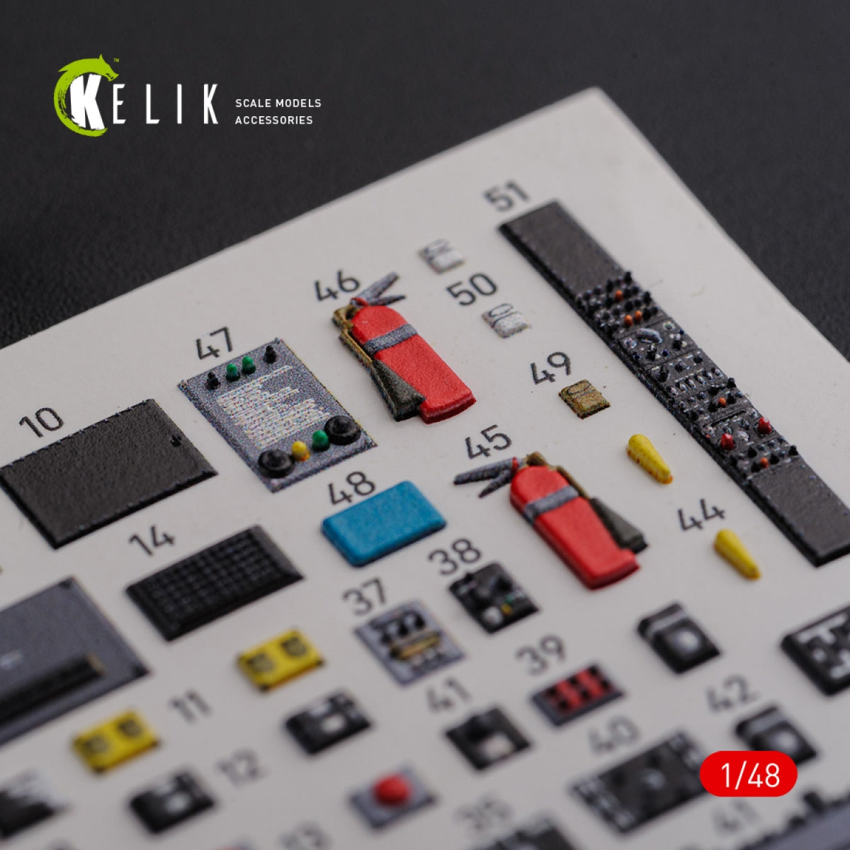 KELIK K48091 CH-46E Cargo compartment interior 3D decals for Academy kit 1/48 – Bild 7