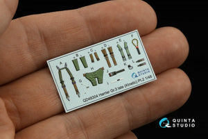 Quinta Studio QD48304 Harrier Gr.3 late 3D-Printed &amp;amp; coloured Interior on decal paper (Kinetic) 1/48 – imagen 7