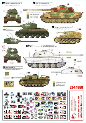 Star Decals 72-A1068 Hongrie 45 n° 1. 1/72 – image 2