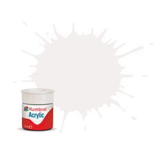 Humbrol AB0022 22 Peinture acrylique blanche brillante 14 ml