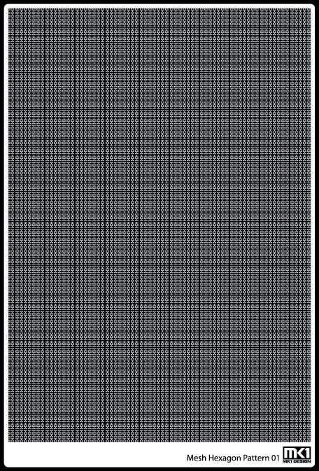 KA Models KA-00005 HEXAGON PATTERN MESH A 0.43mm X 0.37mm – immagine 5