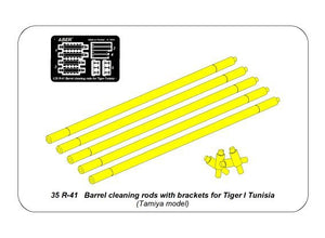 Aber R-41 Barrel cleaning rods with brackets for Tiger I Tunisia 1/35 – zdjęcie 4