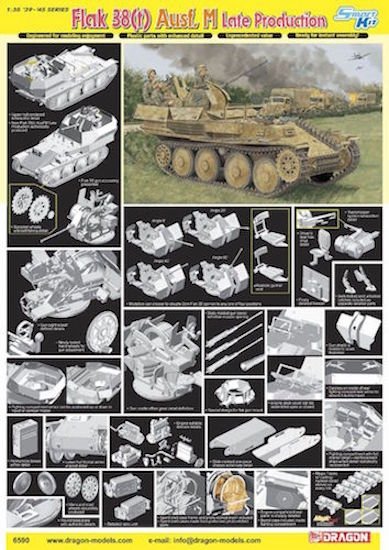 Dragon 6590 Flak 38(t) Ausf. M Late Production 1/35 – imagen 2