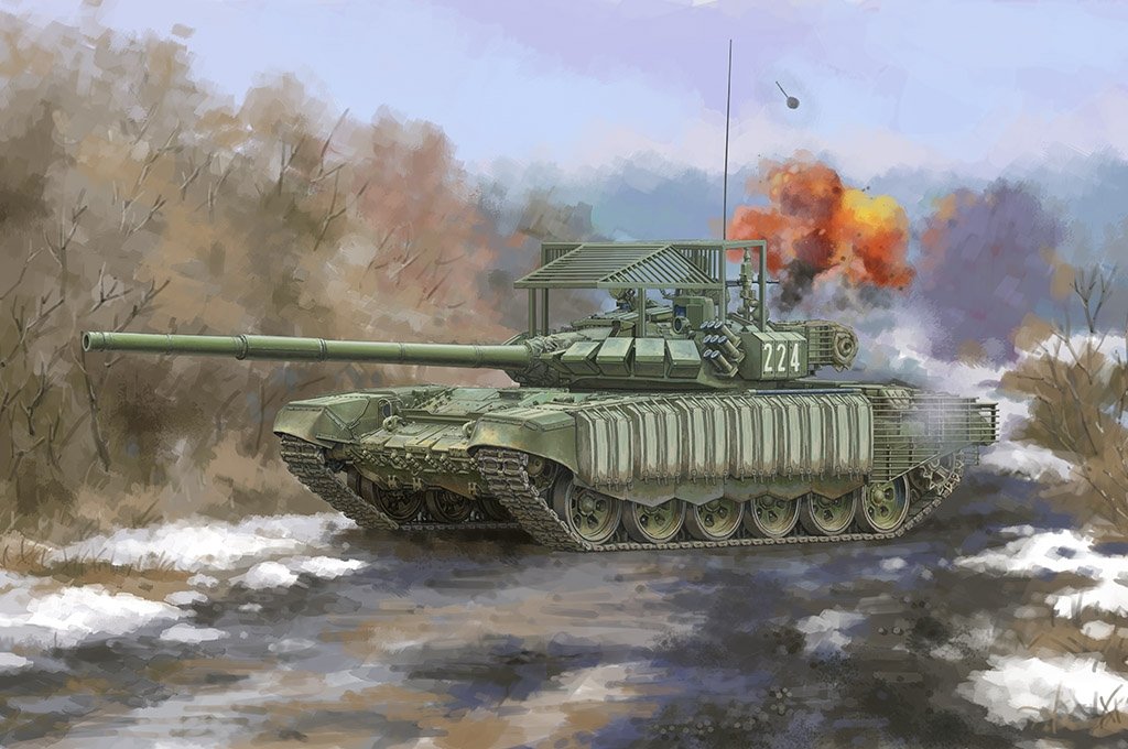 Trumpeter 09610 Russian T-72B3 with 4S24 Soft Case ERA &amp;amp; Grating Armour 1/35