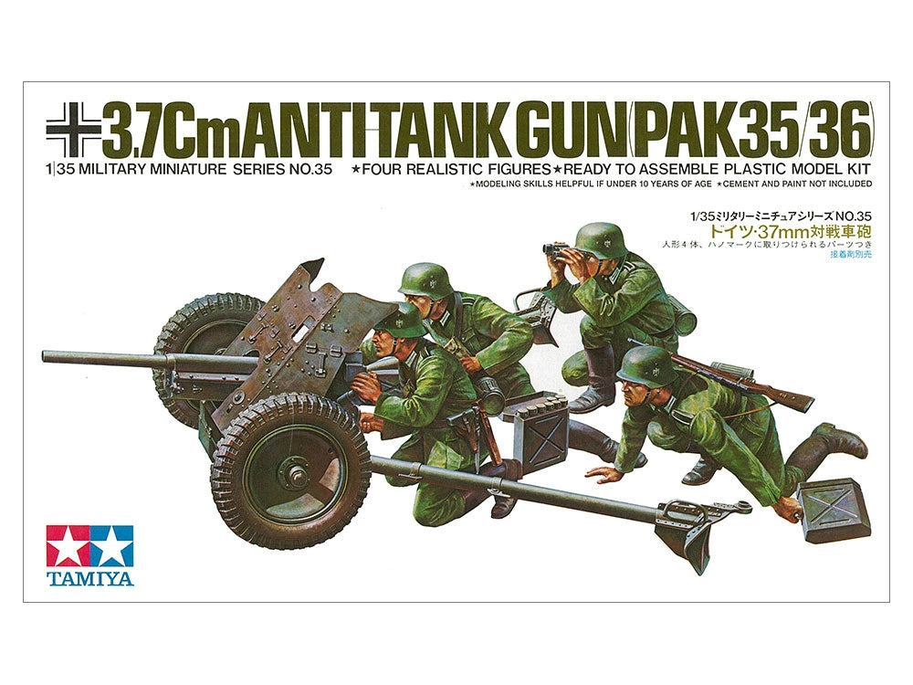 Tamiya 35035 Canon antichar allemand de 37 mm Pak 35/36 (1/35) – image 2