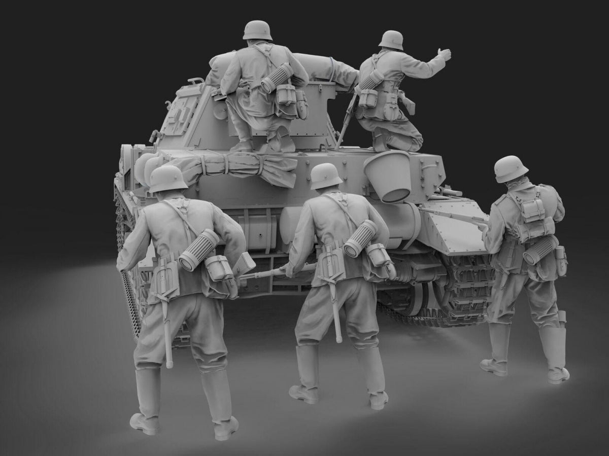 Das Werk DWF016 WWII German Tank Desant Troops 1/16 – Bild 4