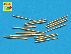 Aber 350L-28 Set of 16 pcs 102 mm QF Mk.XVI barrels for Royal Navy ships (1/350)