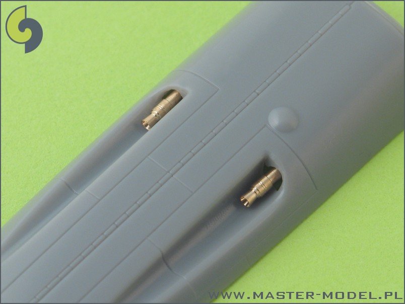 Master AM-48-011 Bf 109 G5 - G14, K armament set (MG 131 tips) &amp;amp; Pitot Tube 1/48 – immagine 2