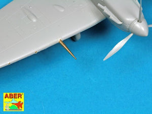 Aber A72 008 B wing (1 variant) armament for British fighter Spitfire Mk.I to V; Hispano 20mm x 2 (1 variant), Browning .30 tips x 4 1/72 – immagine 3