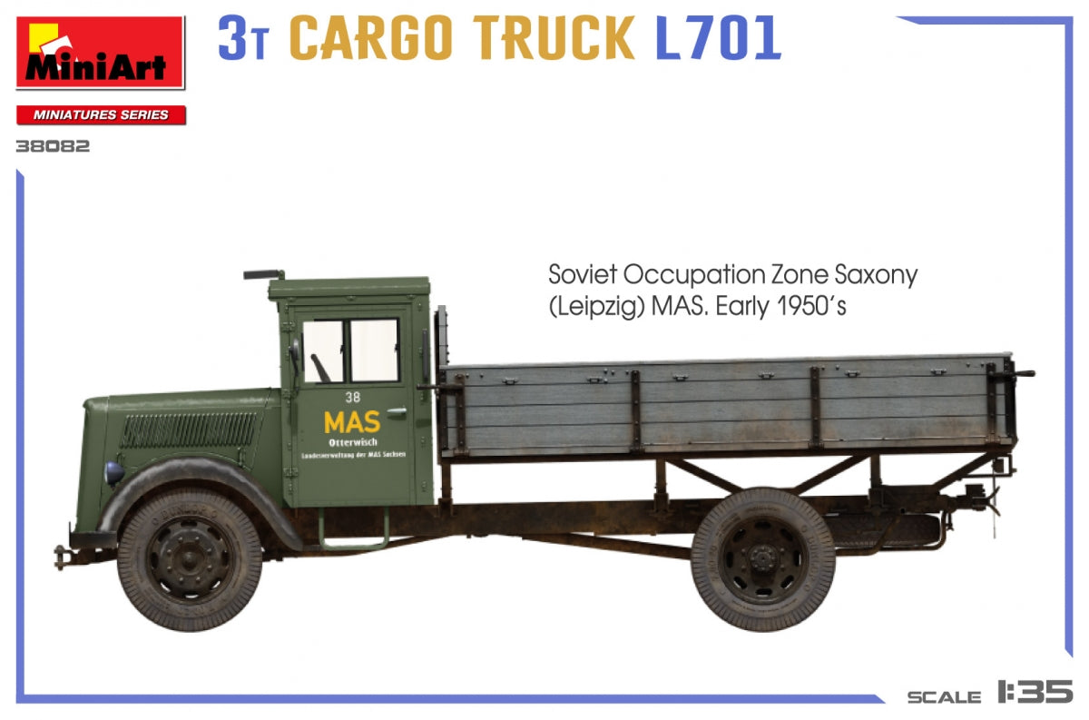 MiniArt 38082 3T CARGO TRUCK L701 1/35 – imagen 7
