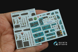 Intérieur imprimé en 3D et coloré sur papier décalcomanie Quinta Studio QD48504 MiG-31B (Hobby Boss) 1/48 – image 3