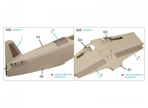 Quinta Studio QP48013 Yak-9D Exterior set (Zvezda) 1/48 – Bild 2
