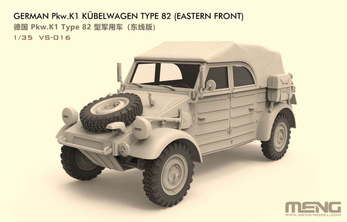 Meng Model VS-016 German Pkw.K1 Kubelwagen Type 82 (Eastern Front) 1/35 – imagen 2