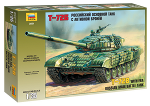 Zvezda 3551 T-72B RUSSIAN TANK WITH AN ACTIVE ARMOR 1/35