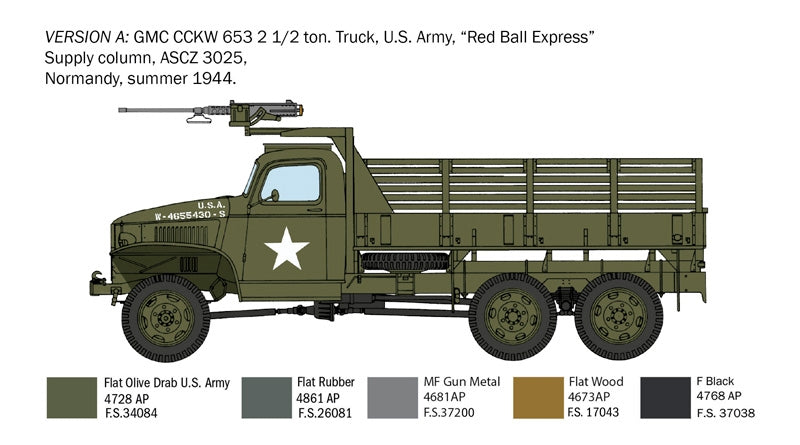 Italeri 6271 GMC 2 1/2 Ton. 6x6 Truck &amp;quot;D-Day 80° Anniversary&amp;quot; 1/35 – zdjęcie 4