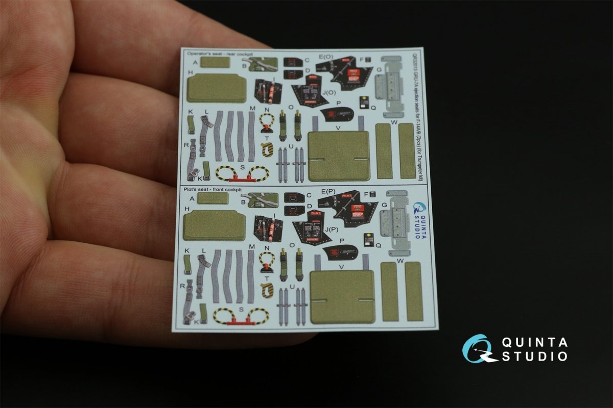 Quinta Studio QR32013 GRU-7A ejection seats F-14A/B (2 pcs) ( Trumpeter ) 1/32 – imagen 8