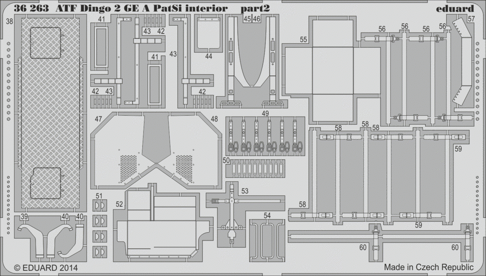 Eduard 36263 ATF Dingo 2 GE A PatSi interior REVELL 1/35 – immagine 2