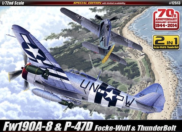 Academy 12513 Fw190A-8 & P-47D 1/72