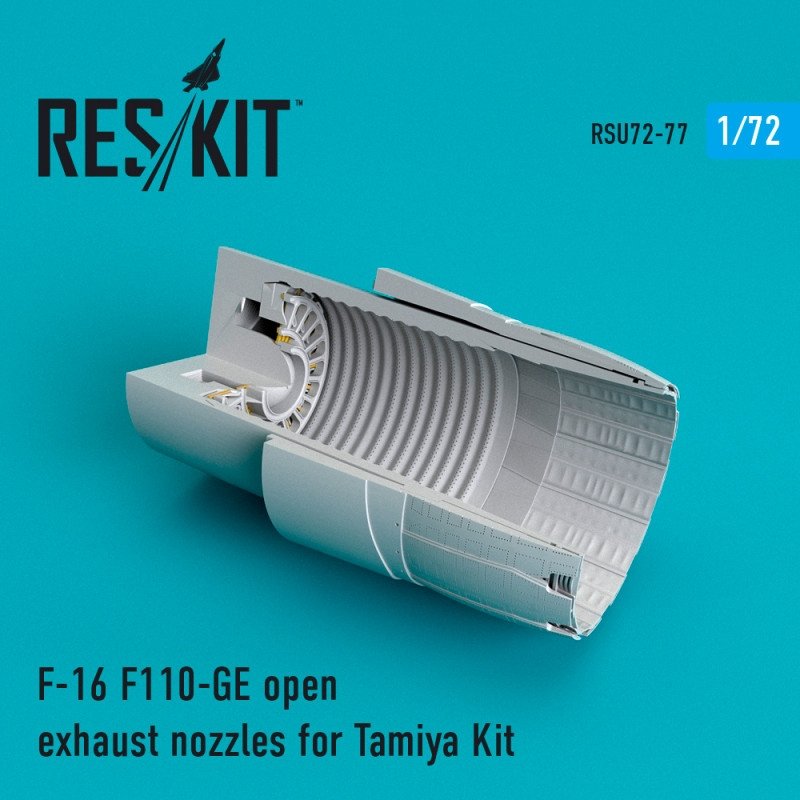 RESKIT RSU72-0077 Buses d'échappement ouvertes F-16 F110-GE pour Tamiya 1/72