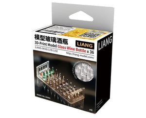 Liang 0416 3D-Print Model Glass Wine Bottle x 36 1/32 1/35 – imagen 2