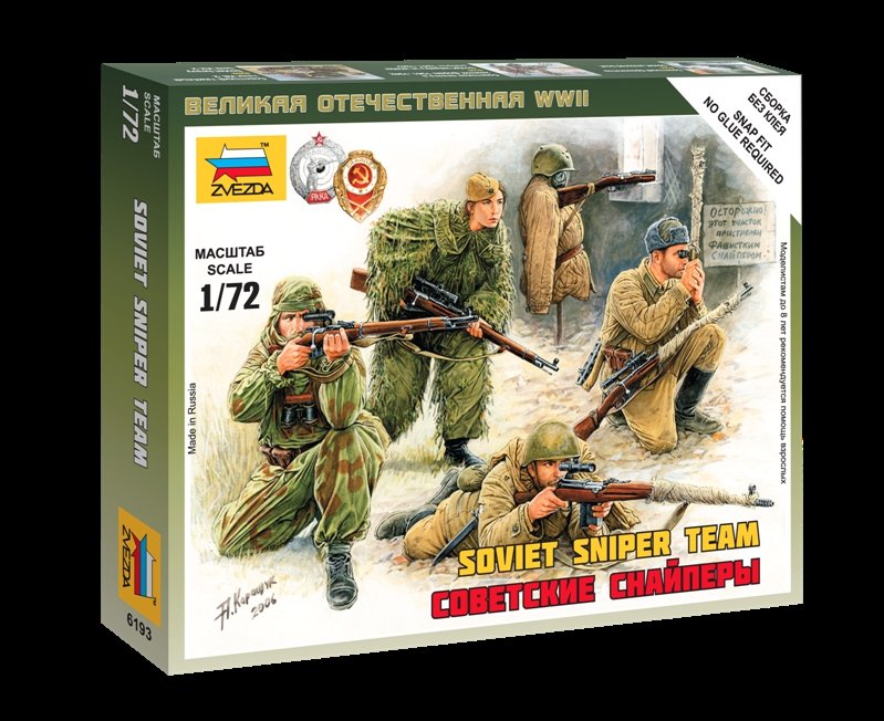 Zvezda 6193 Tireurs d'élite soviétiques 1/72