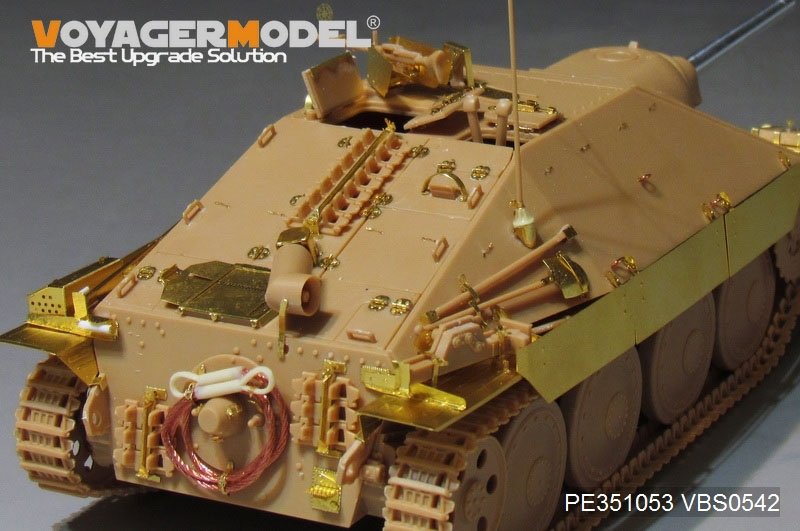 Voyager Model PE351053B WWII German Sd.Kfz.138/2 Hetzer Tank Destroyer Late Version (B ver include Gun Barrel) For ACADMY 13230/13277 1/35 – immagine 13