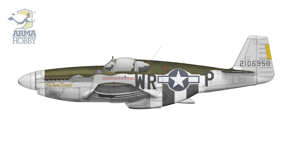 Arma Hobby 70069 P-51 B Mustang Deluxe Set 1/72 – immagine 5