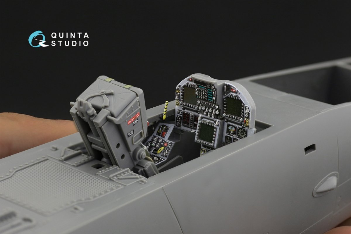 Quinta Studio QD32109 F/A-18C Late 3D-Printed &amp;amp; coloured Interior on decal paper (Academy) 1/32 – imagen 8