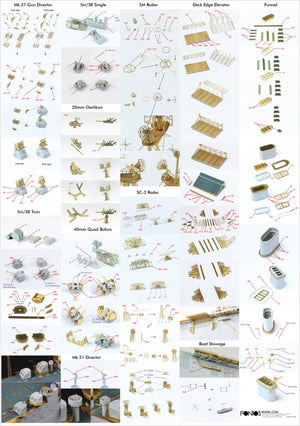 Pontos 35006F1 USS CV-9 Essex 1943 Detail Up Set 1/350 – imagen 3